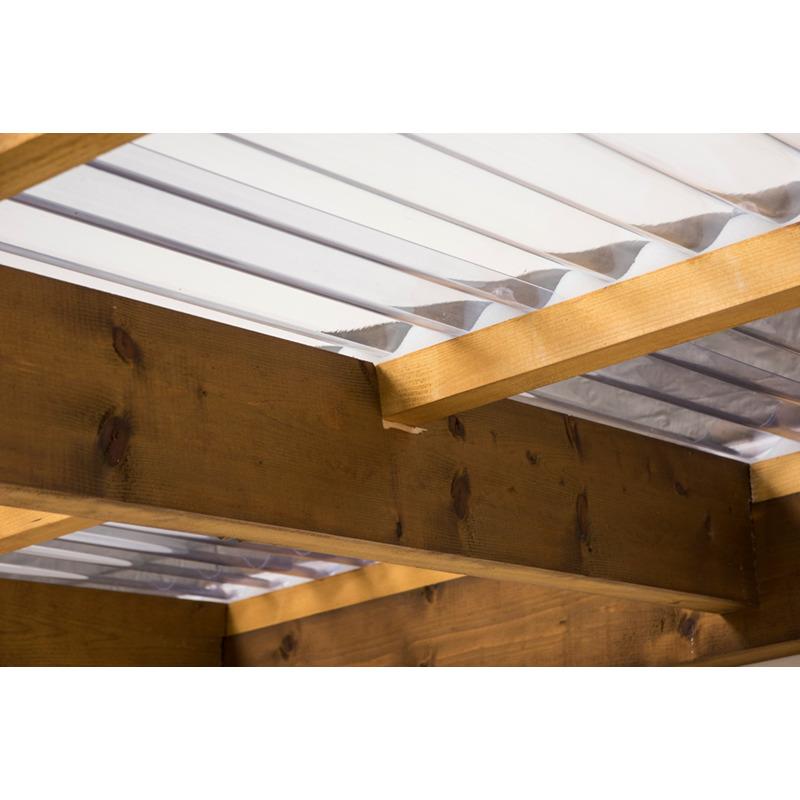 Vistalux 1.3mm PVC Corrugated Sheet - ASB 3in BS Superweight - Clear