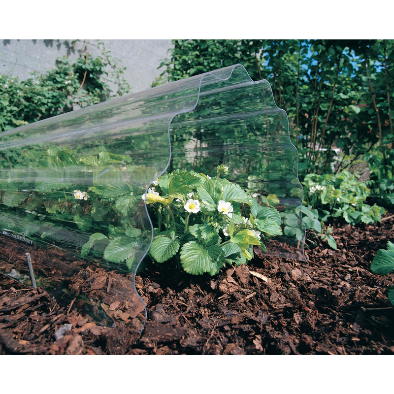 Vistalux 0.8mm PVC Corrugated Sheet - ASB 3in Lightweight - Clear