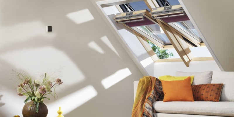 VELUX Roof Windows in Modern Living Space