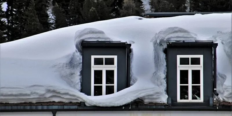 snow covered roof