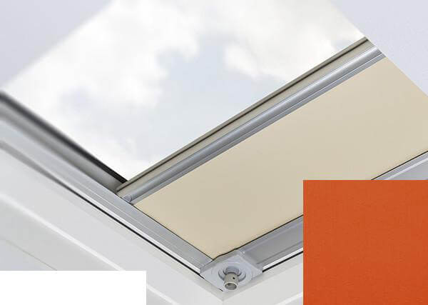 Fakro - ARF/D II 259 - Flat Roof Manual Blackout Blind - Tiger Orange Fakro - ARF/D II 259 - Flat Roof Manual Blackout Blind - Tiger Orange