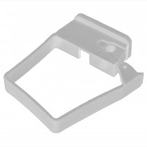 Plastic Guttering Squareline - Single Fix Down Pipe Clip - 65mm - White