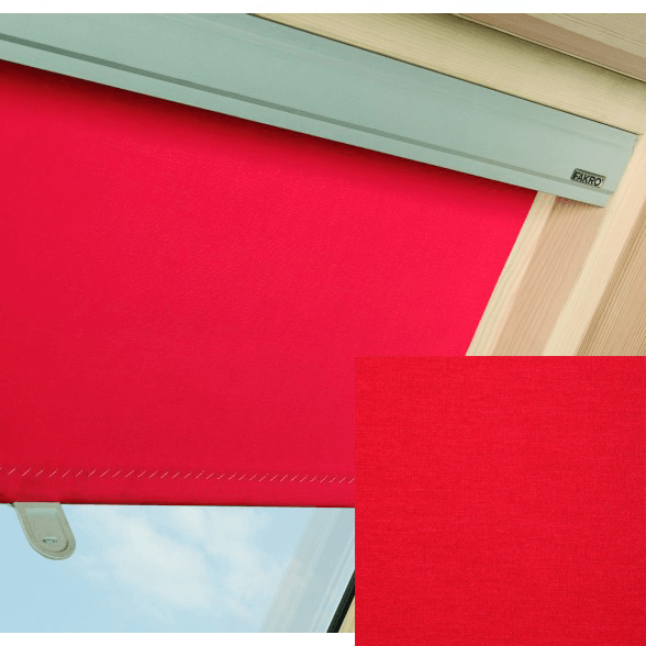 Fakro - ARS I 247 - Standard Manual Roller Blind - Red Fakro - ARS I 247 - Standard Manual Roller Blind - Red