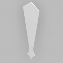 Fascia Board - Roofline Finial - 350mm - White