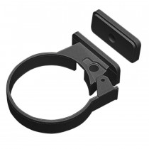Plastic Guttering Half Round - Single Fix Down Pipe Clip - 65mm - Black