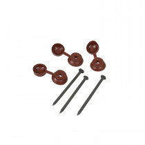 Coroline - Corrugated Bitumen Roof Sheet Fixings - Brown (Pack of 400)