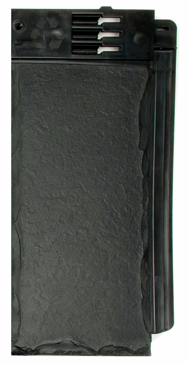 Envirotile - Half Plastic Slate Tile - Slate Grey (Pack of 10) Envirotile - Half Plastic Slate Tile - Slate Grey (Pack of 10)