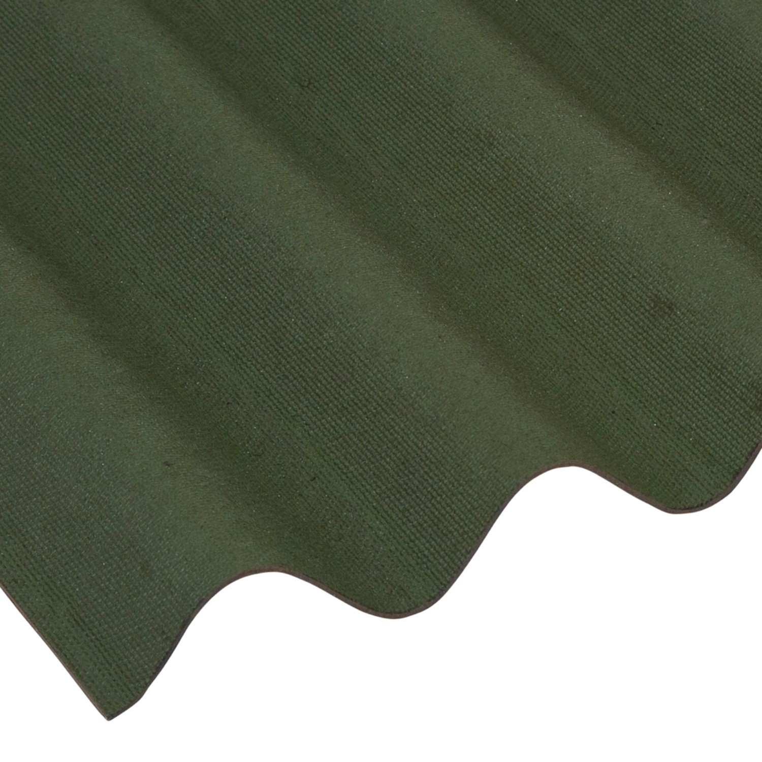 Coroline - Corrugated Bitumen Roof Sheet - Green (2000 x 950mm)