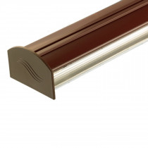 Corotherm - Polycarbonate Sheet Rafter Glazing Bar Kit - Brown (6m)