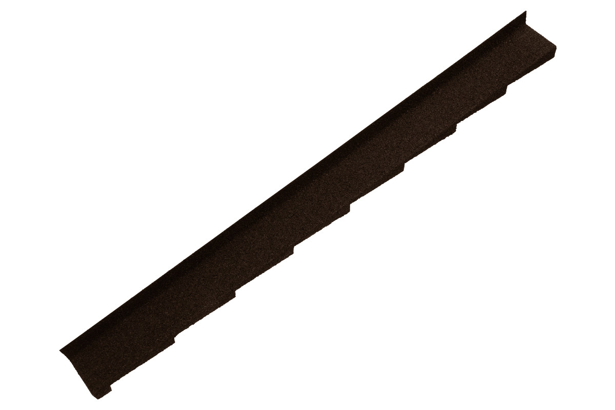 Britmet - Plaintile - Left Hand Side Wall Flashing - Bramble Brown (1250mm) Britmet - Plaintile - Left Hand Side Wall Flashing - Bramble Brown (1250mm)