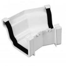 Plastic Guttering Universal Plus - External 150˚ Angle 128mm x 88mm - Clay Brown