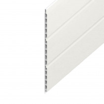 Hollow UPVC Soffit Board - 300mm x 9mm - White Ash (5m)