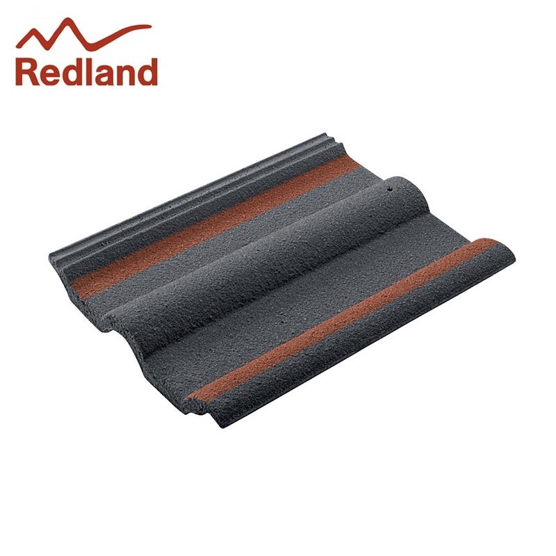 Redland 50 Double Roman - Concrete Tile - Smooth Breckland Black (2201)