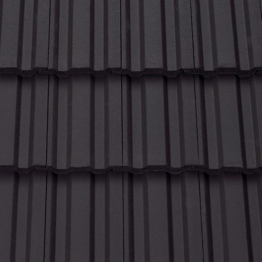 Sandtoft Standard Pattern - Concrete Tile - Smooth Dark Grey