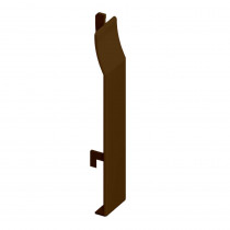 UPVC Shiplap Cladding - Butt Joint - 100mm - Dark Brown