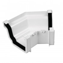 Plastic Guttering Universal Plus - External 135˚ Angle 128mm x 88mm - Brown
