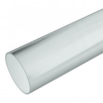 Plastic Guttering Half Round - Down Pipe - 65mm - White