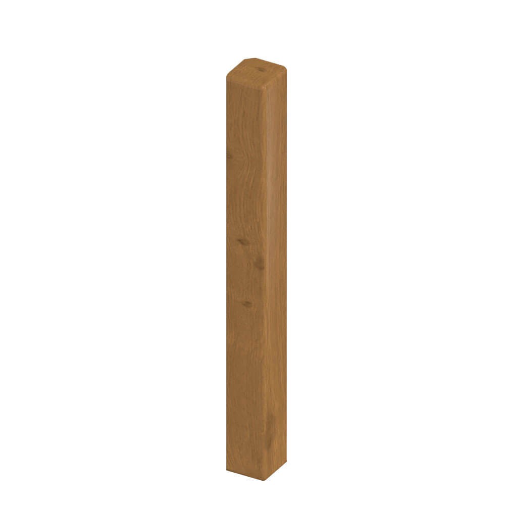 Fascia Board - 90˚ External Corner Trim - 450mm - Irish Oak