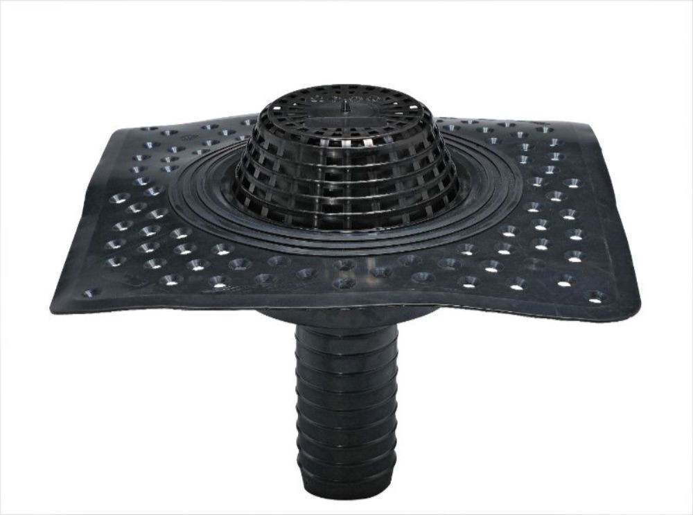 Wallbarn - EPDM Siphon Roof Outlet with Perforated Flange