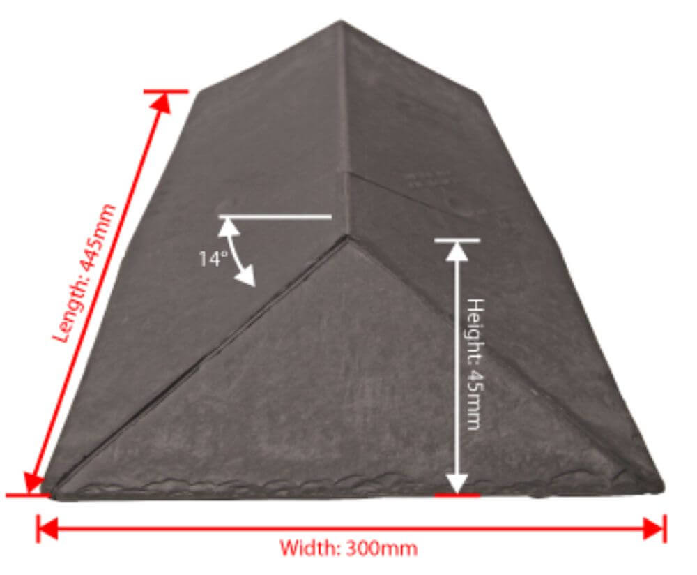Tapco Synthetic Slate - Ridge to Hip Junction Tapco Synthetic Slate - Ridge to Hip Junction
