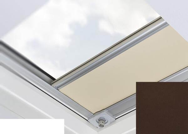 Fakro - ARF/D II 257 - Flat Roof Manual Blackout Blind - Chocolate