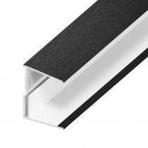 UPVC Shiplap Cladding - Edge Trim - 125mm - Black Ash (5m)