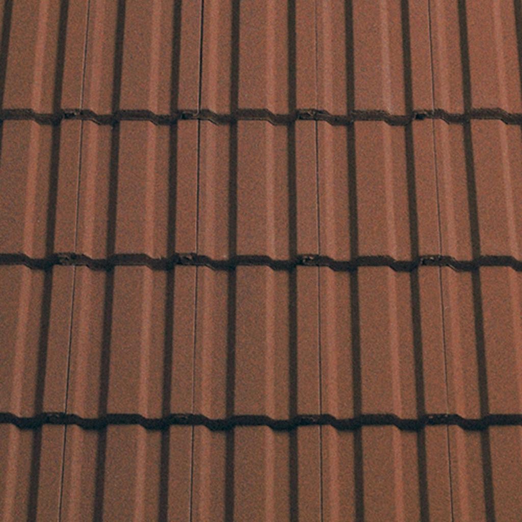 Sandtoft Standard Pattern - Concrete Tile - Sandfaced Mottled Red