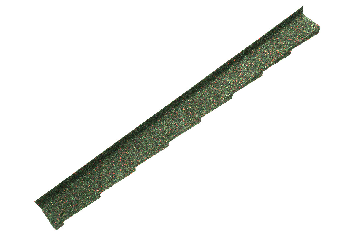 Britmet - Plaintile - Left Hand Side Wall Flashing - Moss Green (1250mm) Britmet - Plaintile - Left Hand Side Wall Flashing - Moss Green (1250mm)