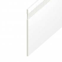 Vented Soffit UPVC Board - Flat 10mm Airspace - 150mm x 9mm - White (5m)
