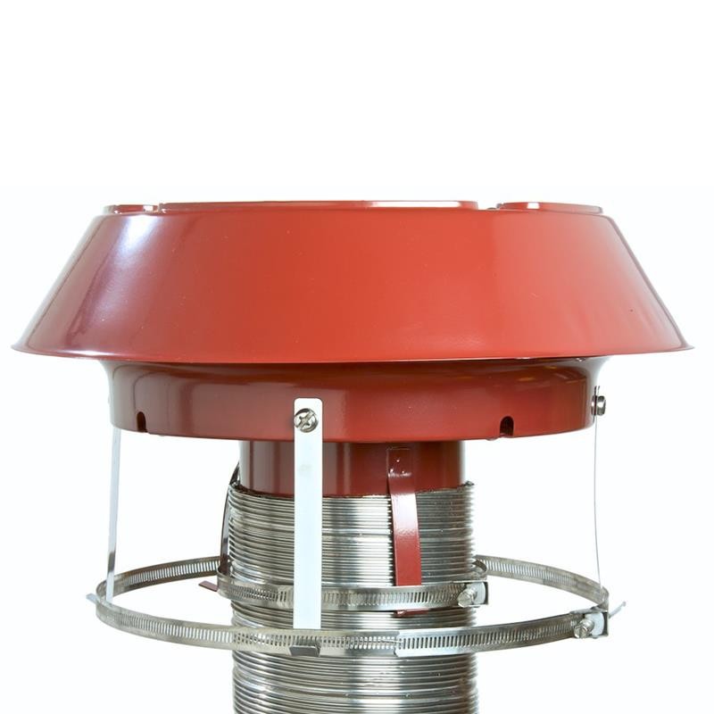 Anti-Downdraught Chimney Cowl for Flexible Flue Liners - 125mm to 150mm - Colt Top Range