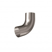 Overview of the Lindab Steel Guttering - Downpipe Bend - Magestic Galvanised