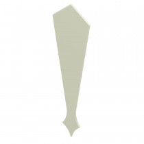 Fascia Board - Roofline Finial - 350mm - Cream