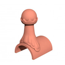 Marley Clay Ball Top Finial Ridge - 305mm