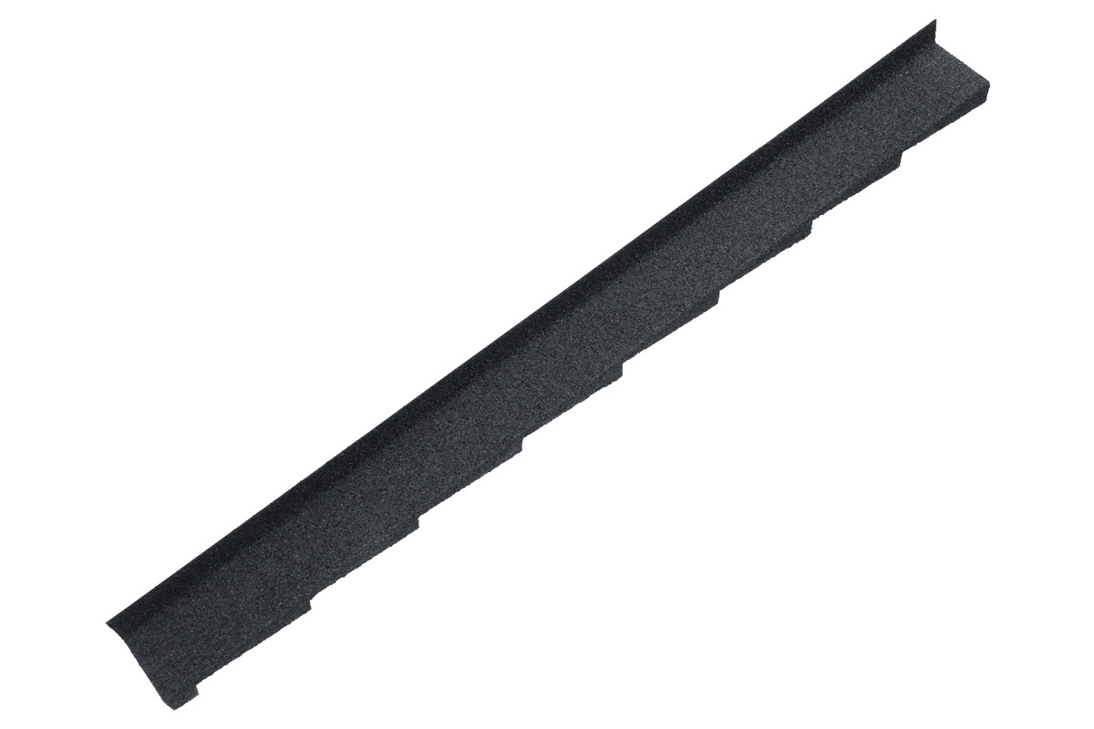 Britmet - Plaintile - Left Hand Side Wall Flashing - Titanium Grey (1250mm) Britmet - Plaintile - Left Hand Side Wall Flashing - Titanium Grey (1250mm)