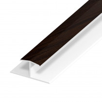 UPVC Shiplap Cladding - Joint Trim - 125mm - Rosewood (5m)