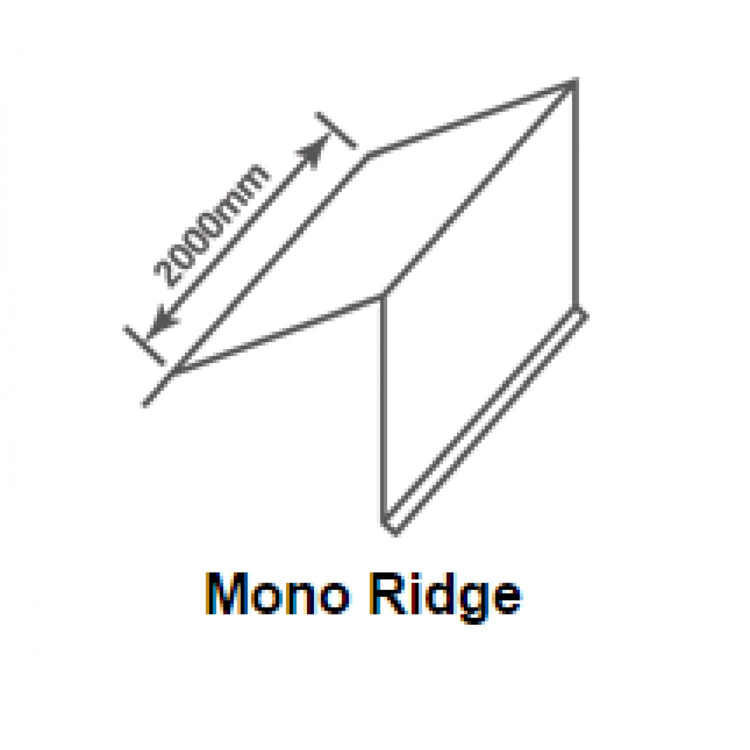 Britmet - Pantile 2000 - Mono Ridge - Mid Grey (2000mm)