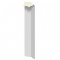 Fascia Board - 135˚ External Corner Trim - 300mm - Cream