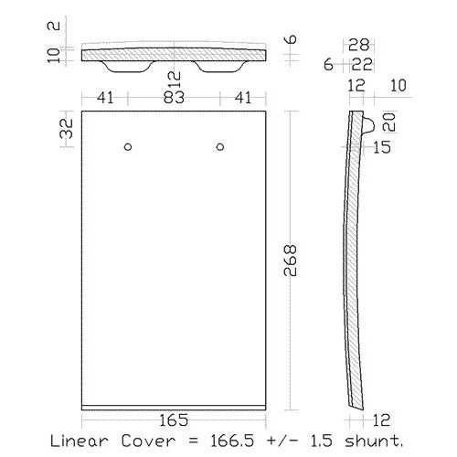 Redland Plain Tile Concrete Tile Smooth Slate Grey (6151)