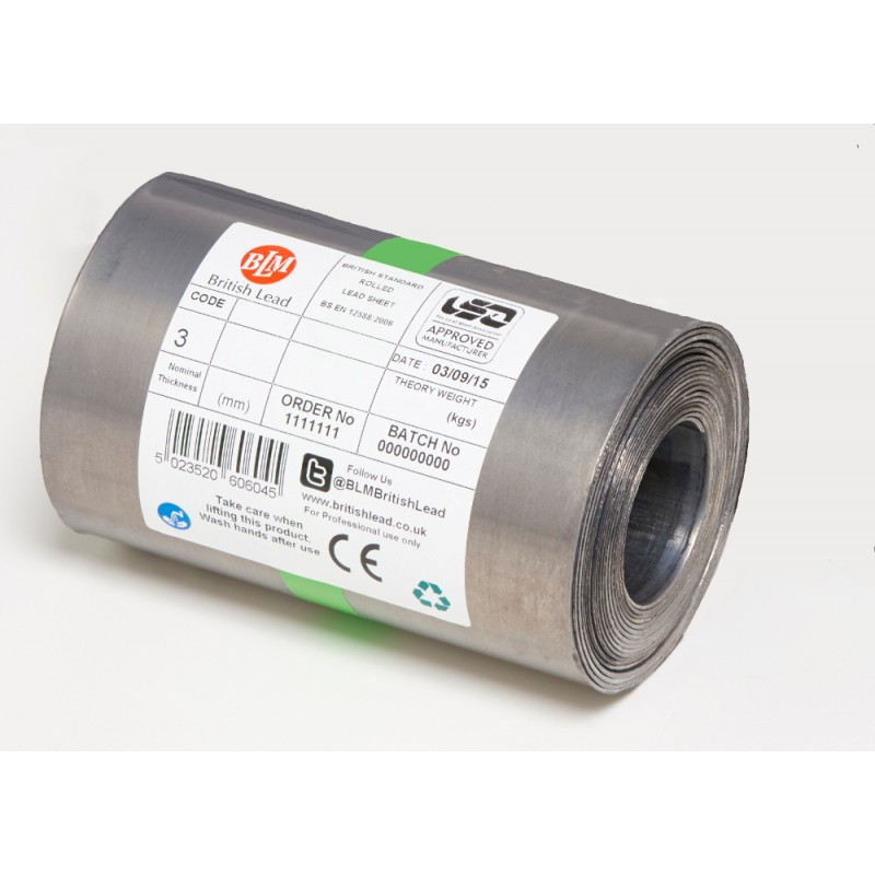 Code 3 Lead Flashing - Rolled Lead Sheet - British Lead Code 3 Lead Flashing - Rolled Lead Sheet - British Lead