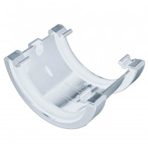 Plastic Guttering Half Round - Union - 114mm x 51mm - White
