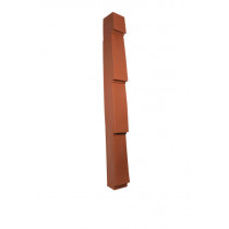 Lightweight Tiles - Smooth Budget Verge (Side Flashing) - Left Hand - Red