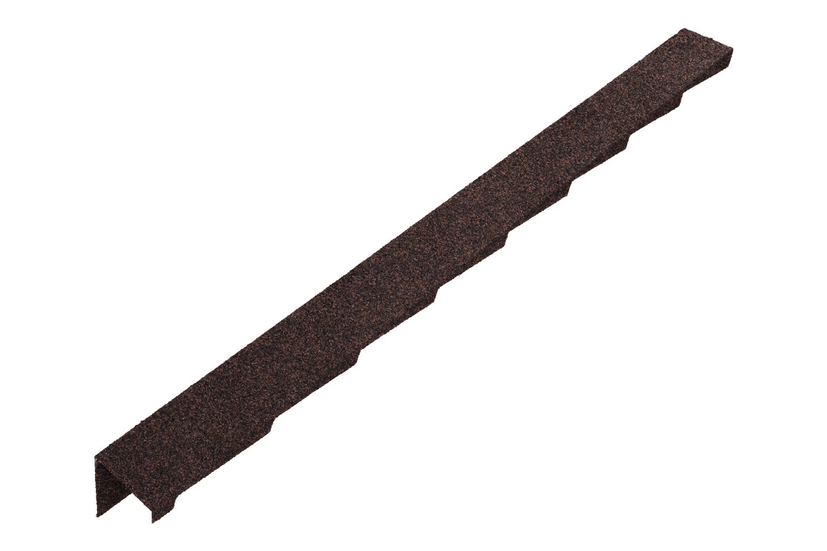 Britmet - Plaintile - Left Hand Barge - Rustic Brown (1250mm)