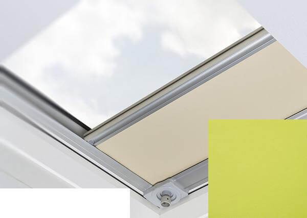 Fakro - ARF/D II 263 - Flat Roof Manual Blackout Blind - Lime Green