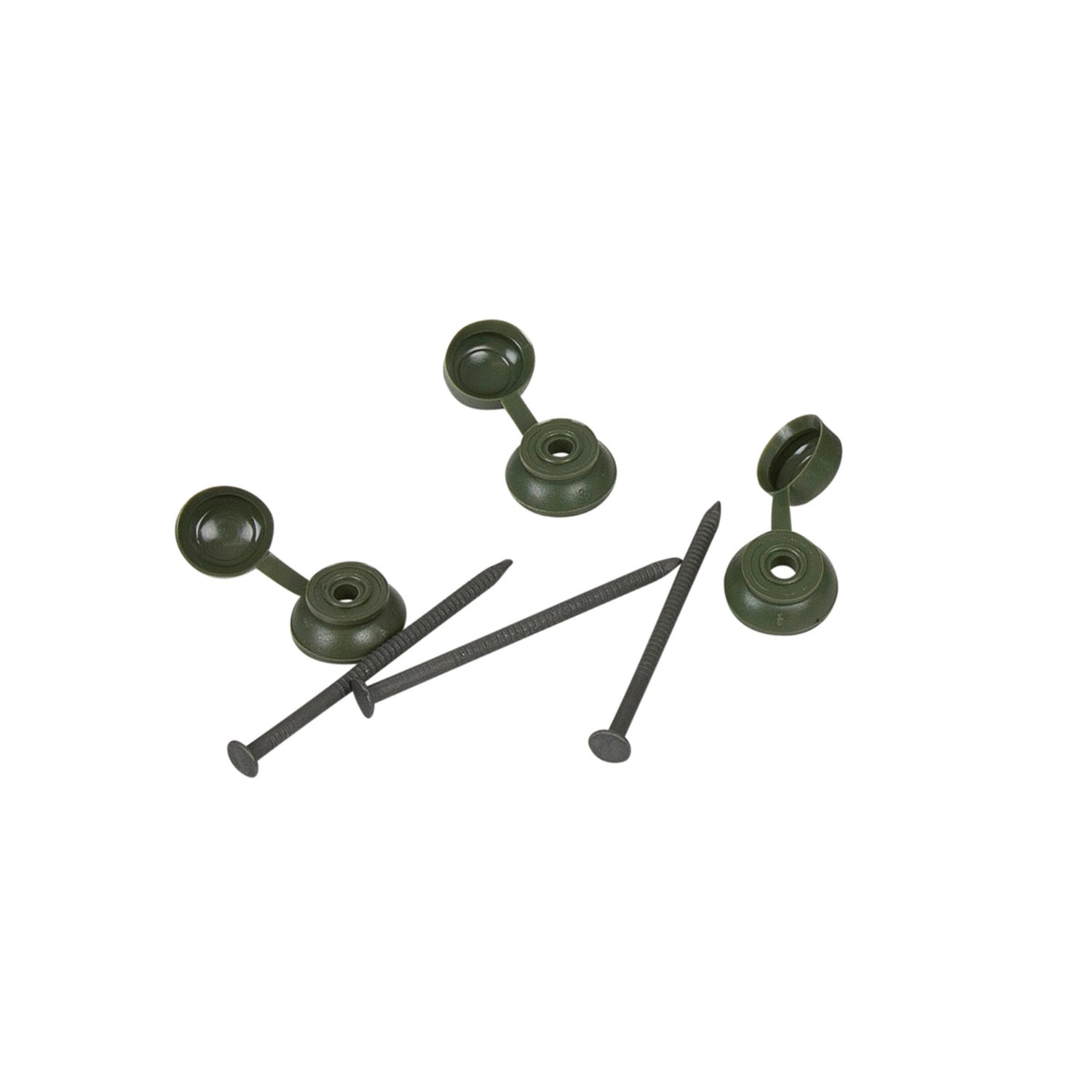 Coroline Corrugated Bitumen Roof Sheet Fixings Green (Pack of 400)