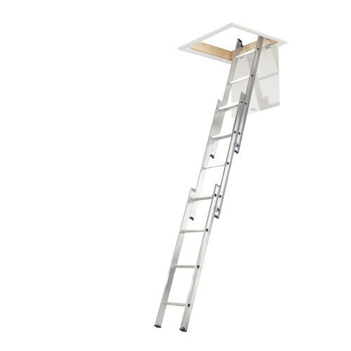 Abru 2.69m 2 Section Aluminium Loft Ladder Abru 2.69m 2 Section Aluminium Loft Ladder