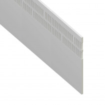 Vented Soffit UPVC Board - Flat 25mm Airspace - 450mm x 9mm - White (5m)