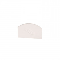 Corotherm - 25mm Polycarbonate Sheet Glazing Bar End Caps - White