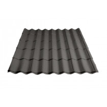 Britmet - Pantile 2000 - Tile Effect Sheet - Made to Measure - Mid Grey (0.9mm)