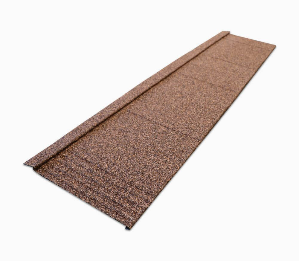 Britmet - Lightweight Metal Roof Shingle - Rustic Brown (End of Line) Britmet - Lightweight Metal Roof Shingle - Rustic Brown (End of Line)