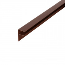 Corotherm - 16mm Polycarbonate Sheet Side Flashing - Brown (6m)